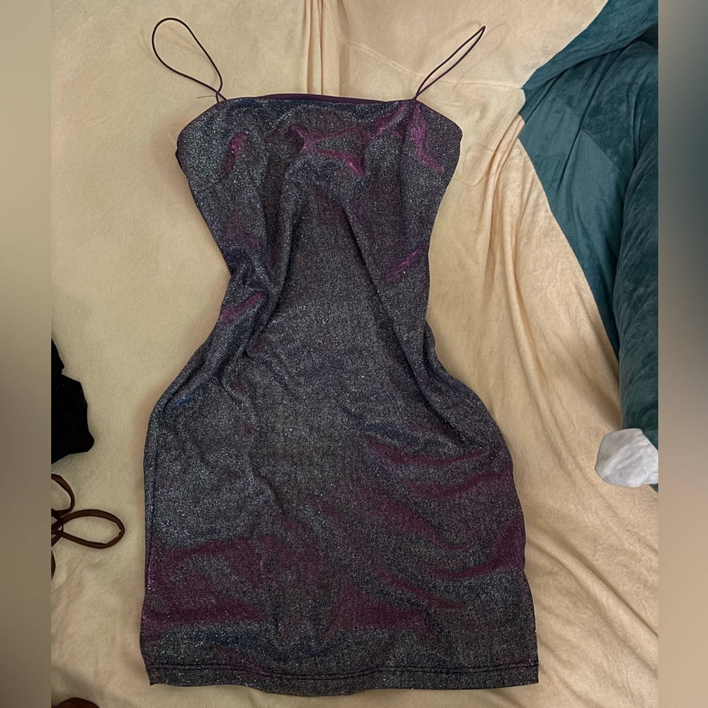 sparkly purple purple pink shimmer dress